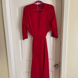 Gabrielle Union for New York and Company Hot Red Backless Dress. Size 14